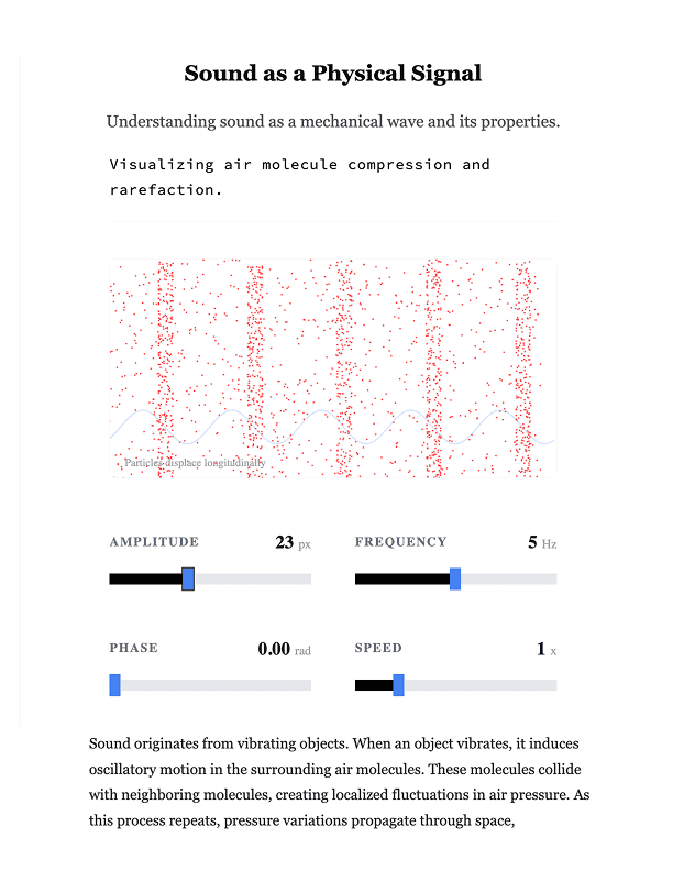 Sound as a Physical Signal